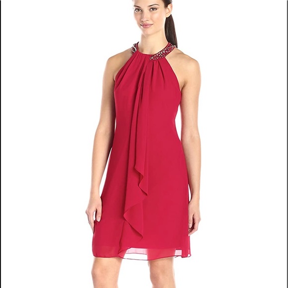 SLNY Dresses & Skirts - 🌺SLNY halter embellished cocktail dress